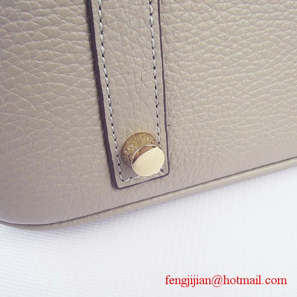 Hermes 35cm Embossed Veins Bag Grey Gold Hardware 6089 Hermes 35cm Embossed Veins Bag Grey Gold Hardware 6089